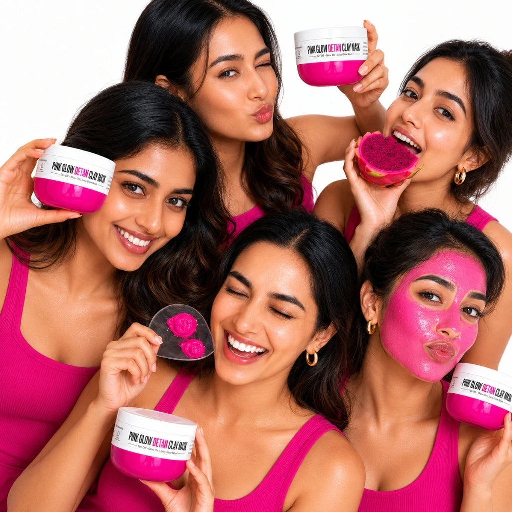 Pink Glow Detan Clay Mask