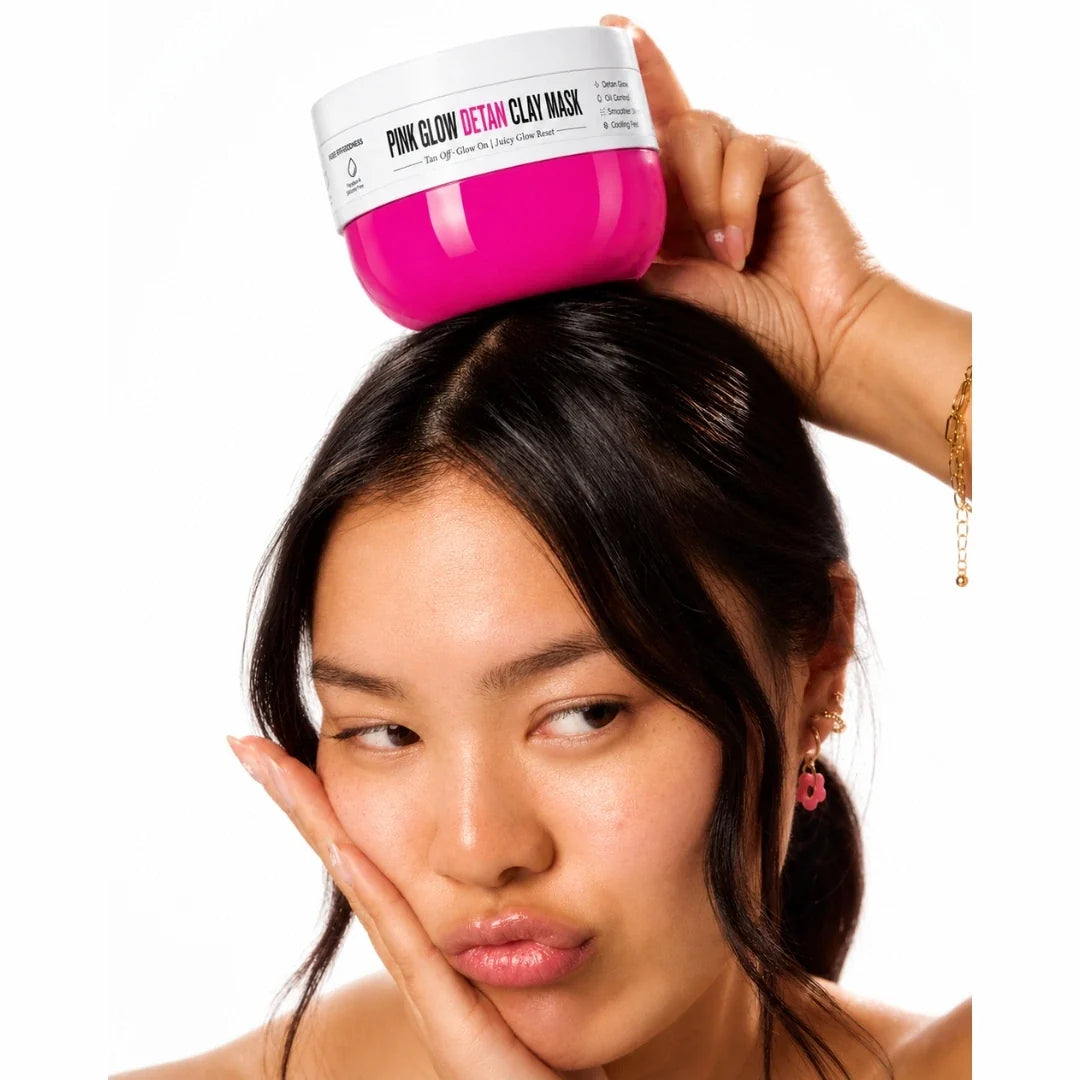 Pink Glow Detan Clay Mask