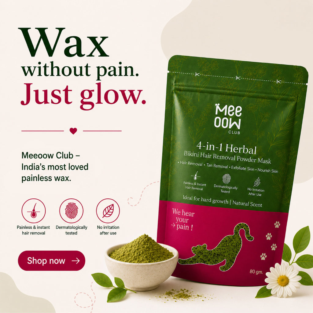 4-in-1 Herbal Bikini Hair Removal Wax Powder Mask 80g