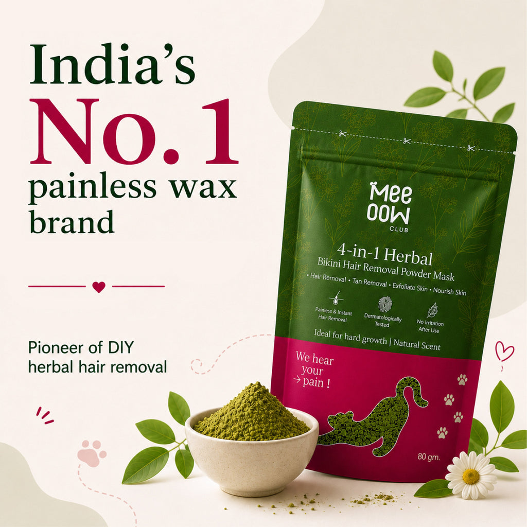 4-in-1 Herbal Bikini Hair Removal Wax Powder Mask 80g