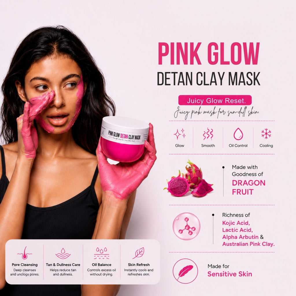 Herbal Bikini Hair Removal Mask + Mogra Body Hair Removal Mask + Pink Glow Detan Clay Mask - Combo of 3