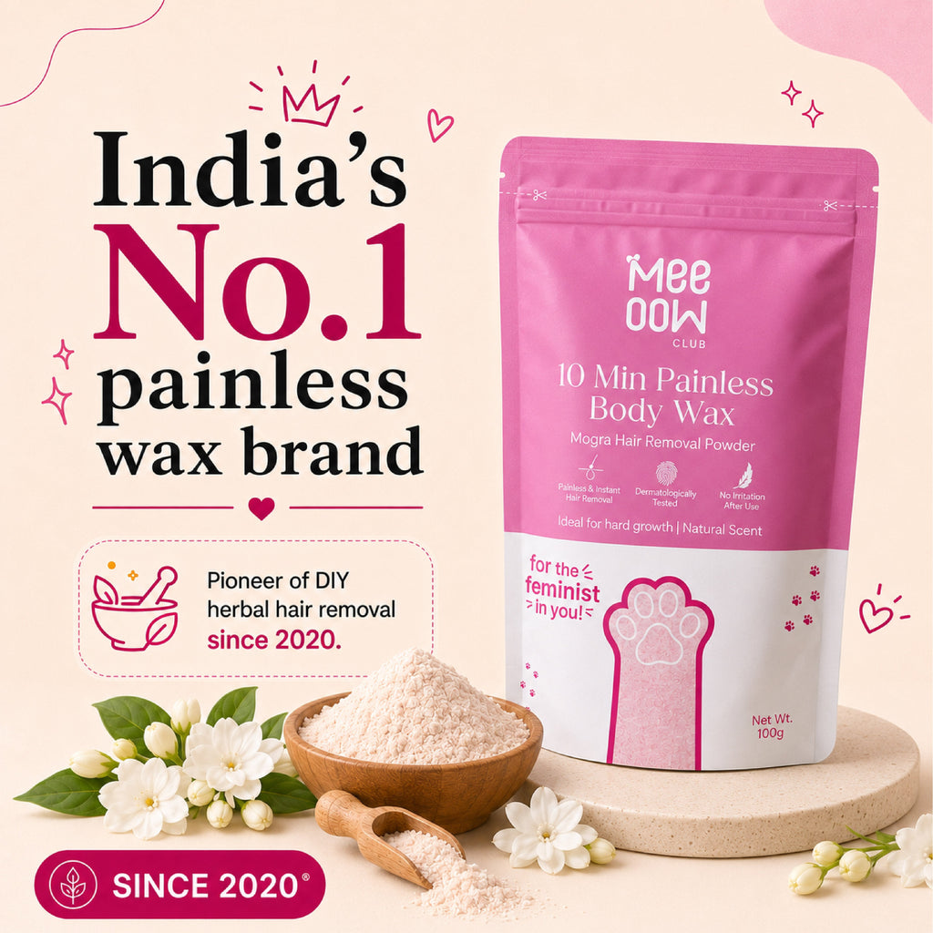 4-in-1 Mogra Body Hair Removal Wax Powder Mask