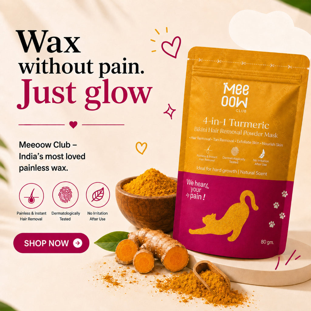 4-in-1 Turmeric Bikini Hair Removal Wax Powder Mask 80g