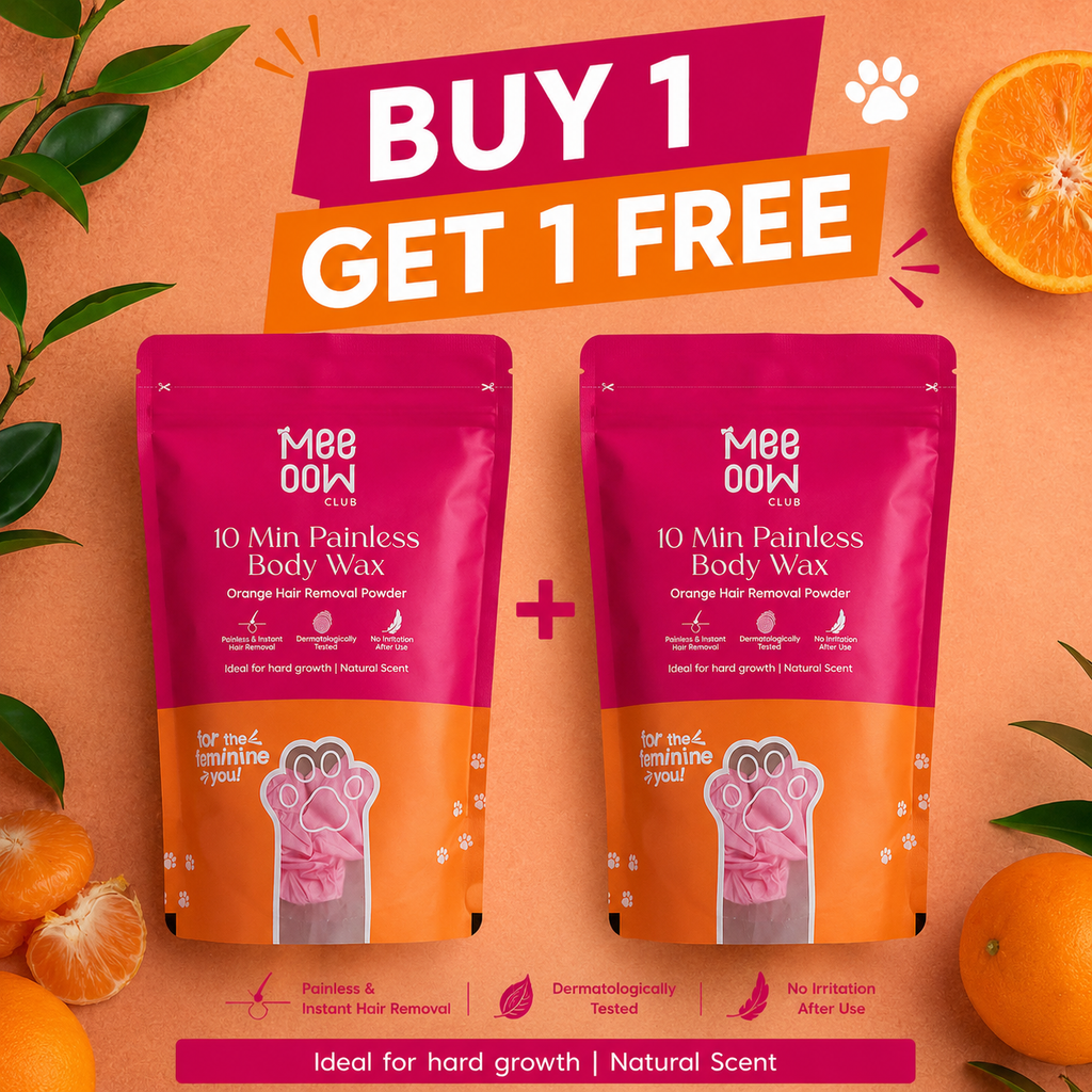 BUY 1 GET 1 FREE! 4-in-1 Orange Body Hair Removal Wax Powder Mask